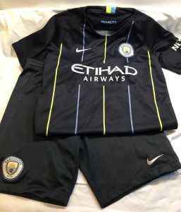 Nike Manchester City 2018/19 Kids 12-13 years Football Kit Away Shirt Shorts H12 for sale on Ebay