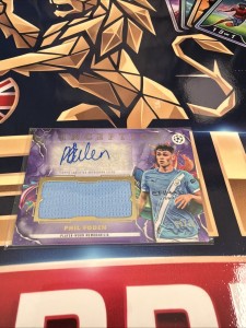 Topps Inception Purple Parallel Auto Patch Worn Manchester City Phil Foden 5/25 for sale on Ebay