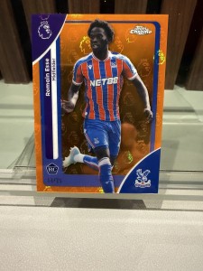 Romain Esse 14/25 RC 2025-26 Topps Chrome Orange Crystal Palace for sale on Ebay