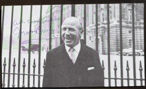 MATT BUSBY OBE signed BUCKINGHAM PALACE 1968 magazine photo MANCHESTER UNITED for sale on Ebay