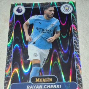 Topps 2025-26 Chrome Premier League Rayan Cherki Manchester City #126 for sale on Ebay