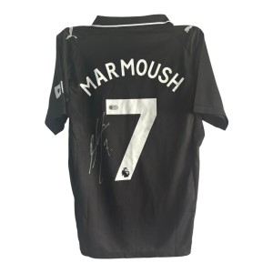 Omar Marmoush Signed Shirt ACG Authentication Manchester City 25/26 Jersey Away for sale on Ebay