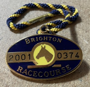 2001 BRIGHTON HORSE RACING MEMBERS CLUB ENAMEL COLLECTORS BADGE for sale on Ebay