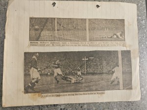 1945 War Cup Final Chelsea v Millwall - Newspaper Cuttings -please see Photos for sale on Ebay