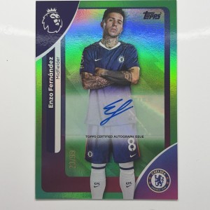 2025-26 Topps BPL - Enzo Fernandez- Autographed-Numbered 23/99-Chelsea for sale on Ebay