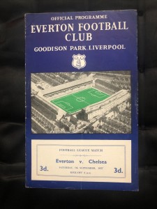 1957/58 League 1  September 7th 1957  EVERTON V CHELSEA for sale on Ebay
