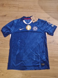 2025/26 Chelsea FC third Football Shirt World champions T90 blue shirt PL for sale on Ebay