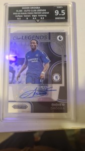 Didier Drogba Autograph Chelsea FC - 2022-23 Panini Prizm Club Legends GG 9.5 for sale on Ebay