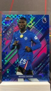 2025-26 Topps Finest Premier League Moises Caicedo Blue Checkerboard /49 Chelsea for sale on Ebay