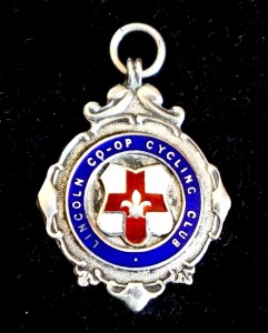12.9gm Sterling Silver Cycling Fob Medal. Lincoln CO-OP Cycling Club 1939. for sale on Ebay