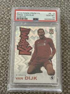 Panini 2019-20 Prizm Premier League Virgil van Dijk Liverpool Kaboom! K-9 PSA 10 for sale on Ebay