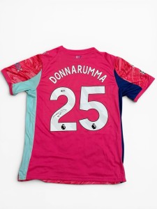 Gianluigi Donnarumma Signed manchester City Away Shirt ACG COA 2025/26 for sale on Ebay