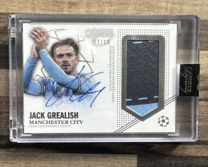 Jack Grealish Topps UCL Dynasty Match Worn Patch Auto 7/10 - Manchester City 🔥 for sale on Ebay