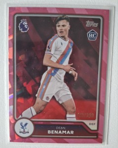 2026-27 Topps Premier League Dean Benamar Pink Parallel 225/399 Palace RC for sale on Ebay
