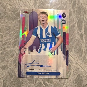 Topps Finest Premier League 2025-26 Tom Watson Brighton Auto FA-TW for sale on Ebay