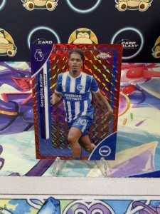 Topps Chrome Premier League 2026 Georginio Rutter Brighton Parallel 5/5 Red for sale on Ebay