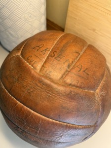Leather Football From 1935 Cup Tie Arsenal Vs Brighton And Hove for sale on Ebay