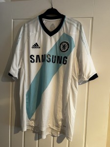 Chelsea Shirt Mens White Away 2012/13 Football Adidas Samsung  PREOWNED L@@K !  for sale on Ebay