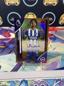 Joao Pedro Gold Auto /50 Topps Premier League 2025/26 Chelsea Brazil for sale on Ebay