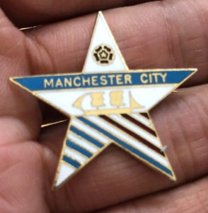 RARE VINTAGE MANCHESTER CITY STAR SHAPED ENAMEL PIN BADGE for sale on Ebay