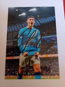 PHIL FODEN MANCHESTER CITY FC HAND SIGNED PHOTO 6