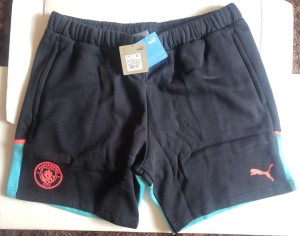 MANCHESTER CITY FOOTBALL CLUB PUMA MEN'S CASUAL SHORTS WITH ZIPPED POCKETS for sale on Ebay