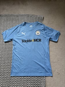 Matchworn Manchester City Sergio Aguero Shirt for sale on Ebay