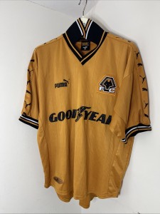 Wolves/Wolverhampton Wanderers FC 98-00 Home Shirt Size Medium for sale on Ebay