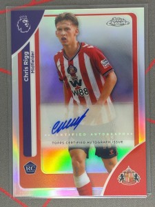 2025-26 Topps Chrome Premier League Chris Rigg RC Auto Sunderland for sale on Ebay