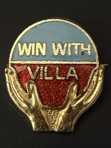 Aston Villa Win With Villa Enamel Football Badge/Pin - Coffer Northampton for sale on Ebay