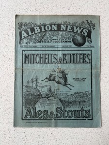 1931 West Bromwich Albion v Charlton Athletic programme for sale on Ebay