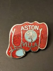 Aston Villa FIST Enamel Football Badge/Pin - AEW - 1980s Rare for sale on Ebay