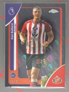2025-26 Chrome Logofractor Premier League Dan Ballard RC Black /10 Sunderland for sale on Ebay