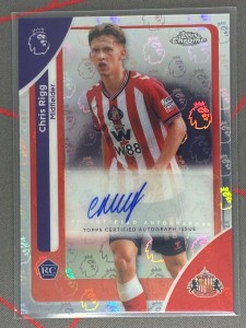 2025-26 Topps Chrome Logofractor Premier League Chris Rigg RC Auto Sunderland for sale on Ebay