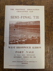 West Bromwich Albion Vs Port Vale March 27th 1954 Football Programme for sale on Ebay