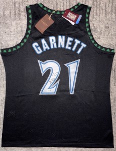 Kevin Garnett Signed T-Wolves Mitchell N Ness Authentic Jersey JSA WITNESS COA for sale on Ebay