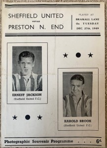 Sheffield United v Preston North End 27th December 1949 Souvenir Programme for sale on Ebay