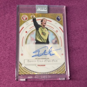 Topps Pristine 2026 Edwin Van Der Sar Pristine Auto 3/50 Encased Fulham FC  for sale on Ebay