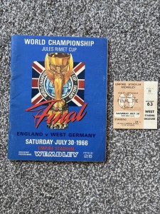 Football World Cup 1966 Original Final Ticket/Programme England v West Germany for sale on Ebay
