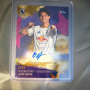 Topps Flagship Premier League 2026/27 Brenden Aaronson Leeds SPLA-BA Auto /50 for sale on Ebay