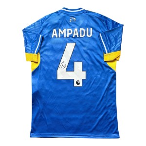 Ethan Ampadu Signed Leeds United 25-26 Away Shirt COA AND PHOTO PROOF for sale on Ebay