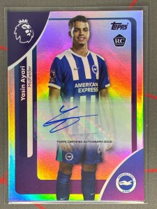 2025-26 Topps Premier League Yasin Ayari RC Auto Brighton for sale on Ebay