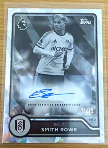 Topps Flagship Premier League Emile Smith Rowe Fulham Auto 71/75 for sale on Ebay