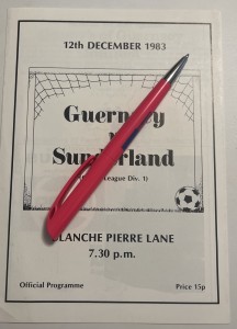 Guernsey v Sunderland 12/12/1980. for sale on Ebay
