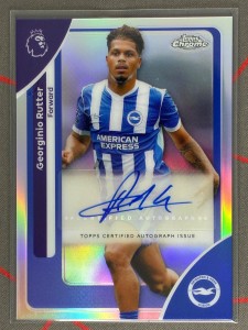2025-26 Topps Chrome Premier League Georginio Rutter Auto Brighton for sale on Ebay