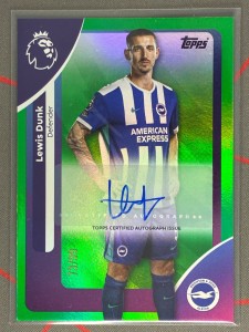 2025-26 Topps Premier League Lewis Dunk Green Auto /99 Brighton for sale on Ebay
