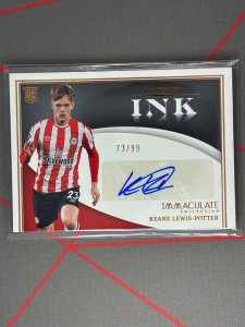 2022-23 Panini Immaculate Keane Lewis-Potter RC Auto /99 Brentford for sale on Ebay