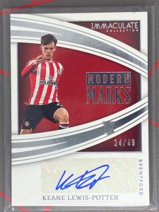 2022-23 Panini Immaculate Keane Lewis-Potter RC Modern Marks Auto /49 Brentford for sale on Ebay