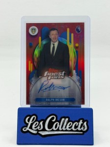 Ralph Ineson 2026 Topps Finest PL Finest Fans Red Auto /5 Leeds Galactus for sale on Ebay