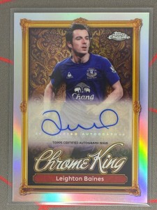 2025-26 Topps Premier League Leighton Baines Chrome King Auto Everton for sale on Ebay